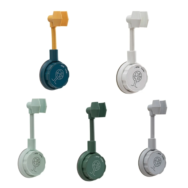 

Home Suction Cup Shower Bracket Wall Mount Fixture Bracket for Handheld Shower for Head Universal Adjustable Easy to DropShip