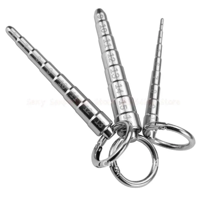 Stainless Dilator Urethral Dilator Plug Scale Penis Plug Progressive Penis Masturbator Man Stimulation Catheters Steel Urethral