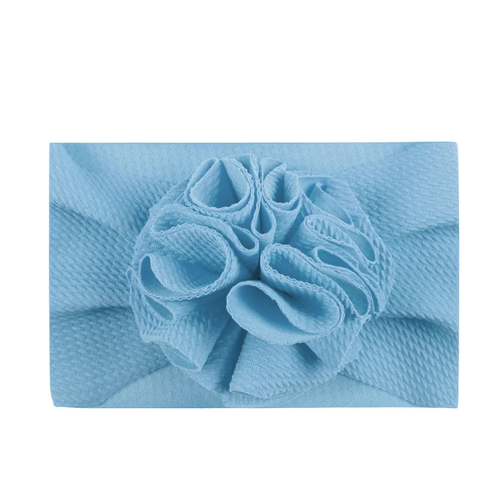 Big Flower Pom Pom Head Wrap, Baby Girl Headband, Stretchy Bow Hair bands 9 PCS for Newborn Infant Toddlers accessoriesdiy baby 
