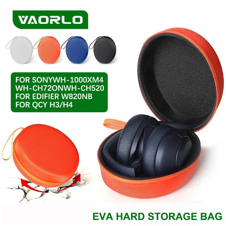 Premium EVA Hard Shell Shockproof & Waterproof Headphone Carrying Case