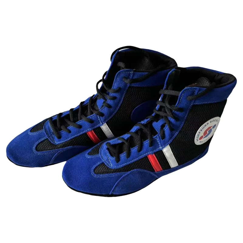 Shoes for Sambo Sambovki Combat Fighting Shoes Training Competition Unisex Wrestling Shoe