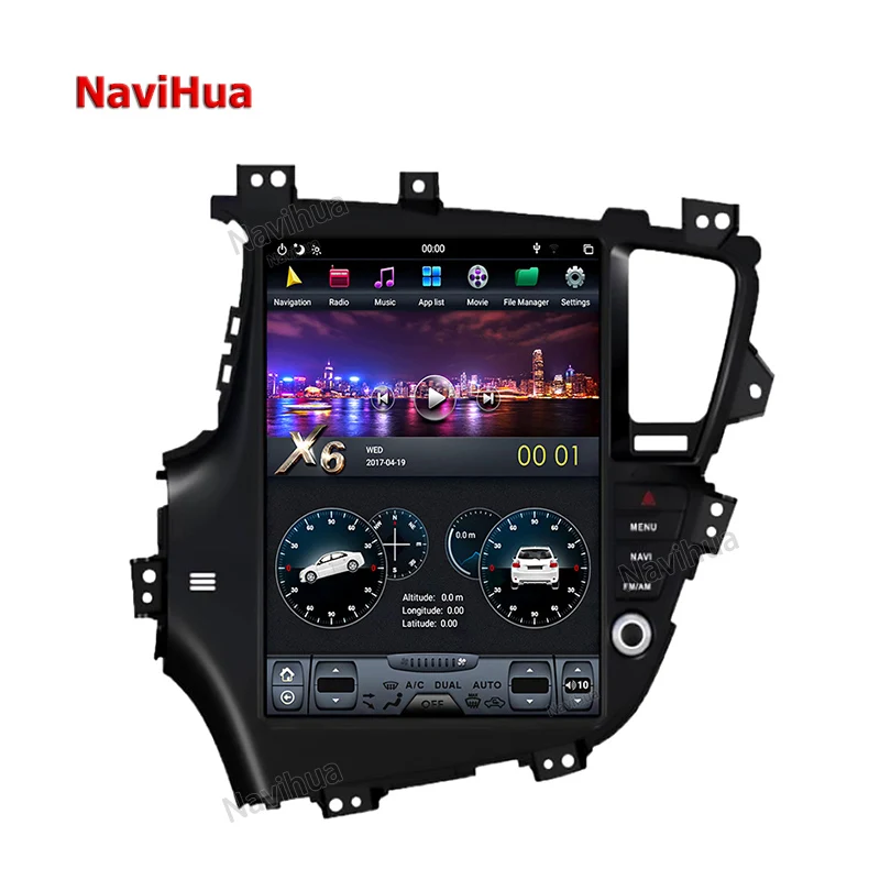 

For Kia K5 Optima 2011-2015 Android Auto Radio Audio 12.1 Inch Car Stereo Car Multimedia Player GPS Navigation Tesla Style