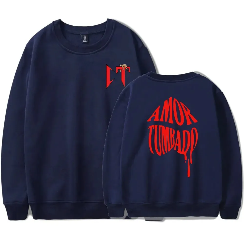 Natural Cano Love Tumbled Sweatshirts for men and women, round neck streetwear, long sleeve pullover, fall and winter fashion