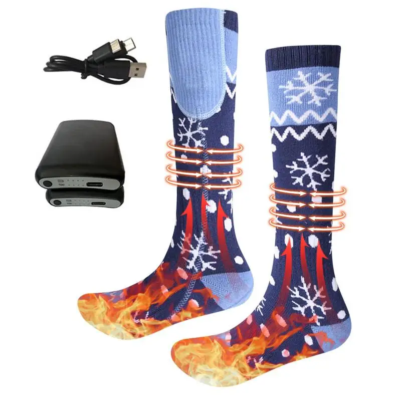 New Rechargeable Electric Socks Heating Socks Winter Skiing Hiking Camping Sock Riding Snow Foot
