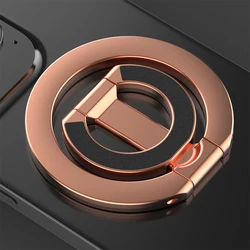 Magnetic 360° Rotating Double - Sided Phone Ring Holder Stand (Rose Gold)