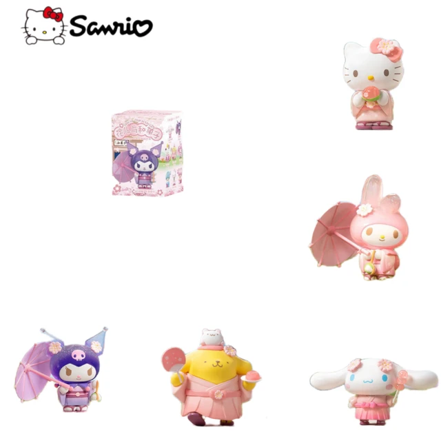 Sanrio Personagens Cosplay Coelhos Boneca, Figurinha Flocada, Blind Box,  Enfeites de Mesa, Hello Kitty, My Melody, Cinnamoroll, Kuromi - AliExpress