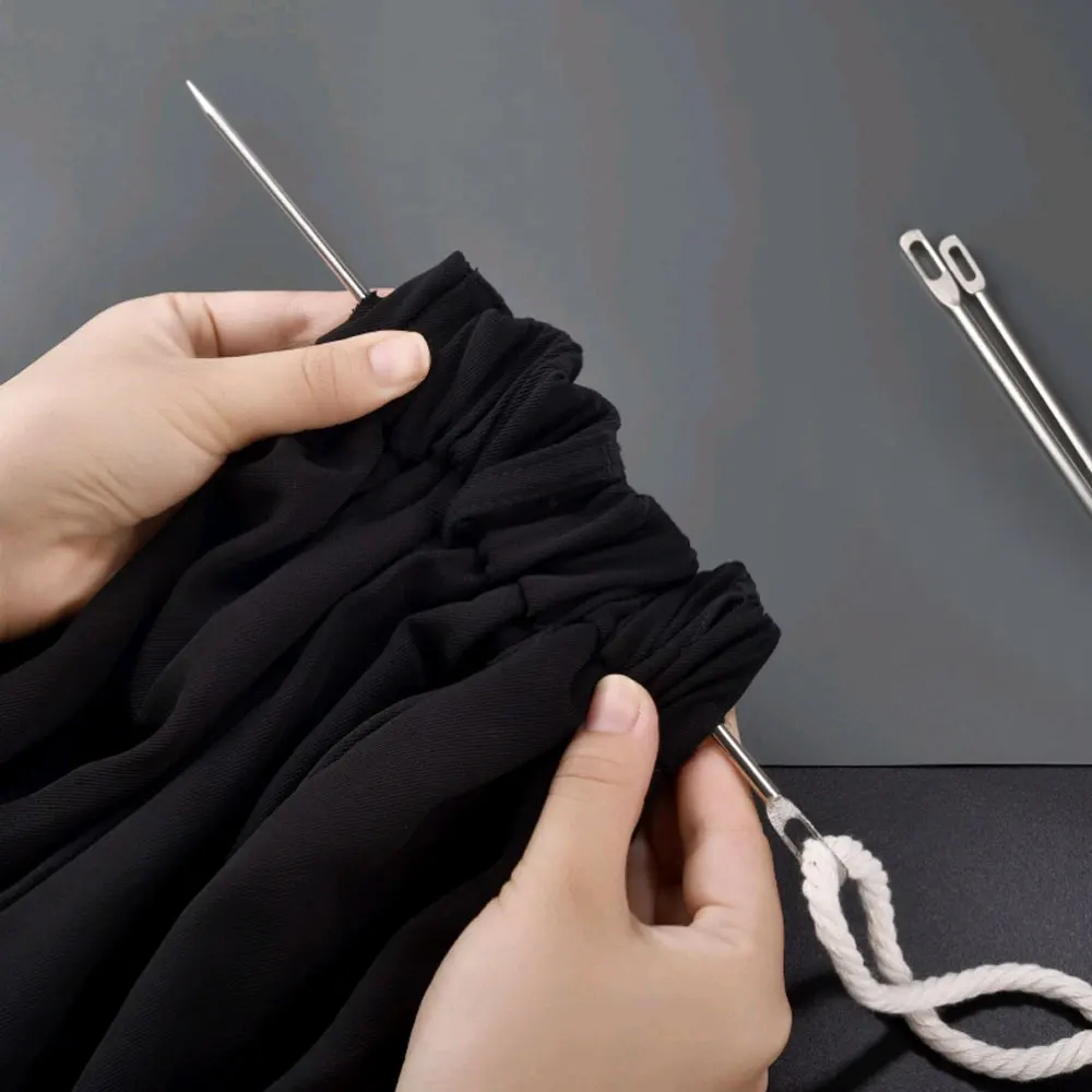 

Elastics Sewing Accessories DIY Tool Elastic Cord Rope Threader Clip Sewing Loop Kit Loop Turner Hook Flexible Drawstring Thread
