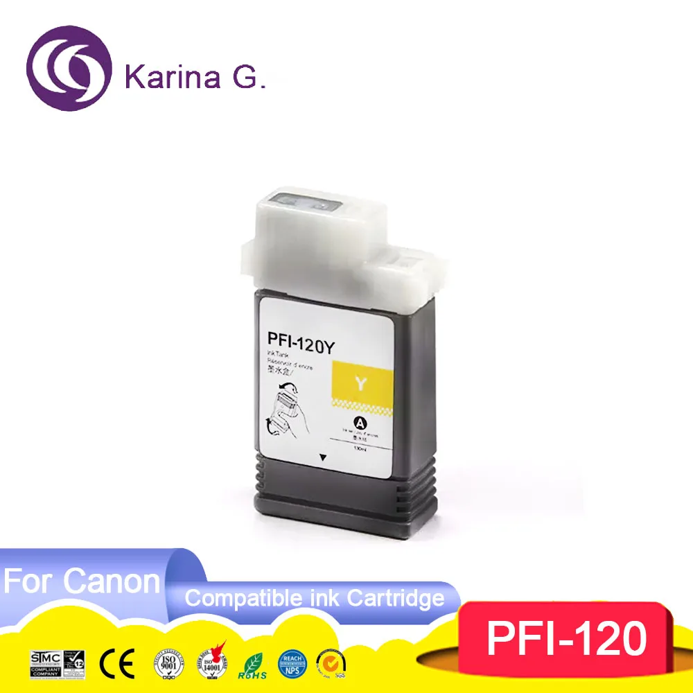 Compatible Ink cartridge for PFI120 PFI-120 Suit for imagePROGRAF iPF TM-200/iP