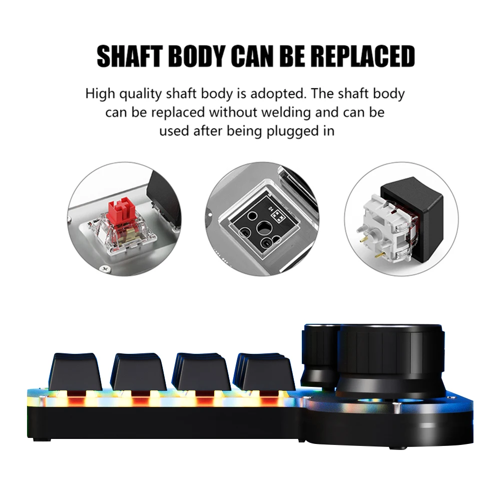 RGB Hot-Swappable Mechanical Keyboard USB Wired/Bluetooth Wireless Gaming Keyboard Programming Copy Paste Custom Macro Key Board