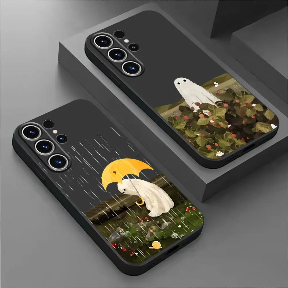 TPU Soft Shockproof Little Ghost Phone Case