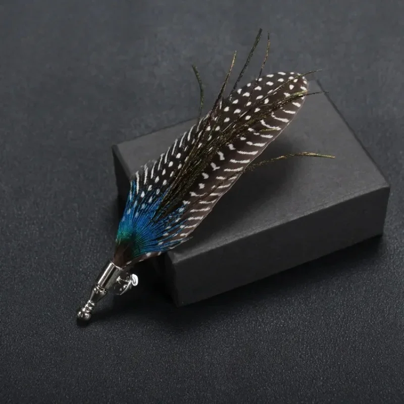 Peacock Feather Brooch Brooch Amazon Classic Golden Peacock