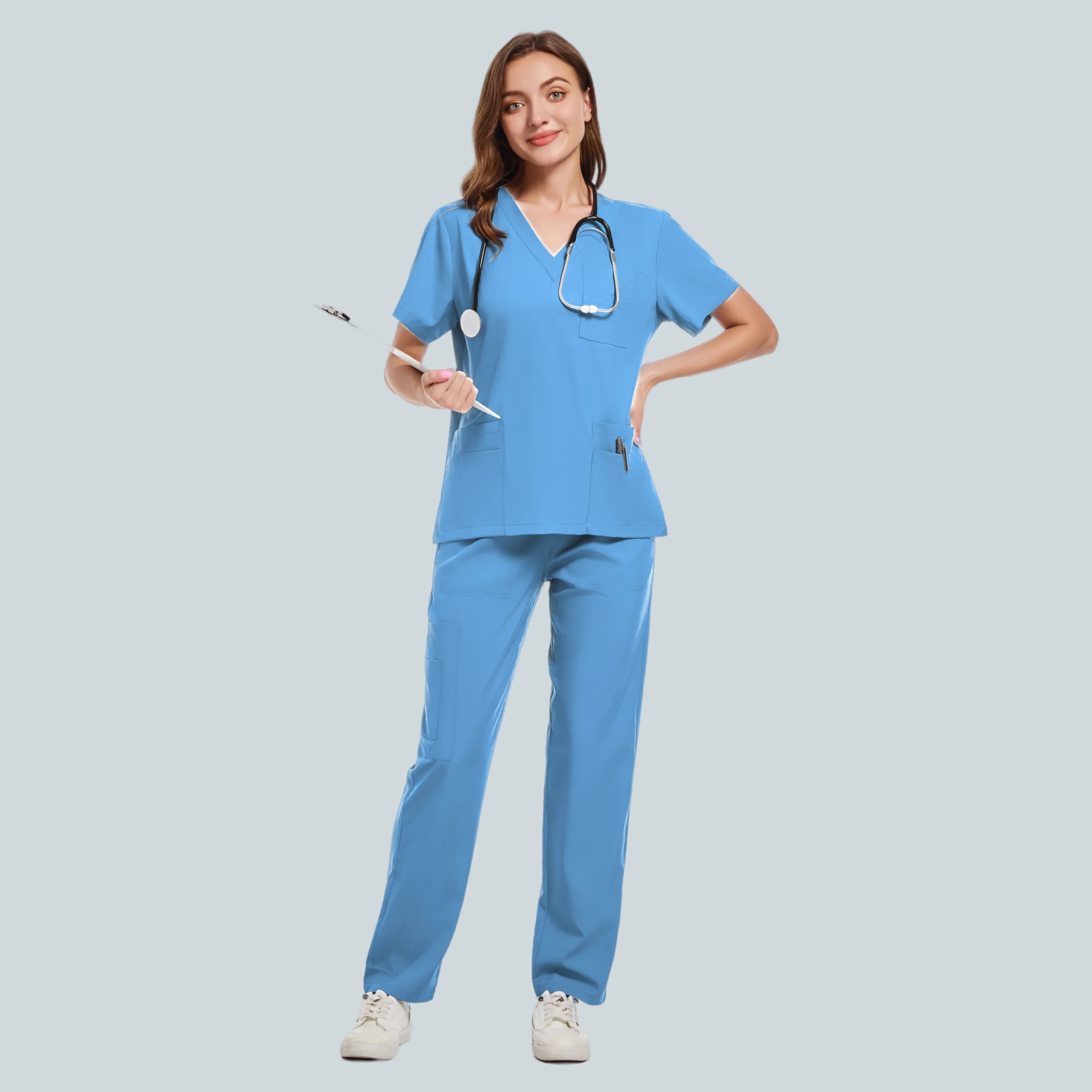 Uniforme Roupas Para Trabalhar Em Consultorio Medico Vestido