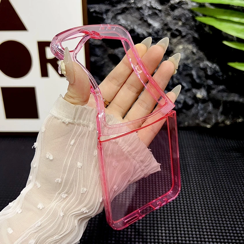 Colorful Transparent Soft Silicone Shockproof Phone Case