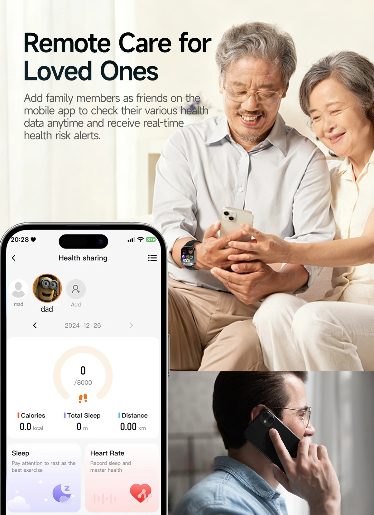 Micro Physical Examination Smartwatch Blood Pressure Uric Acid Blood Lipids Heart Health Analysis Smart Watches for Women 2026