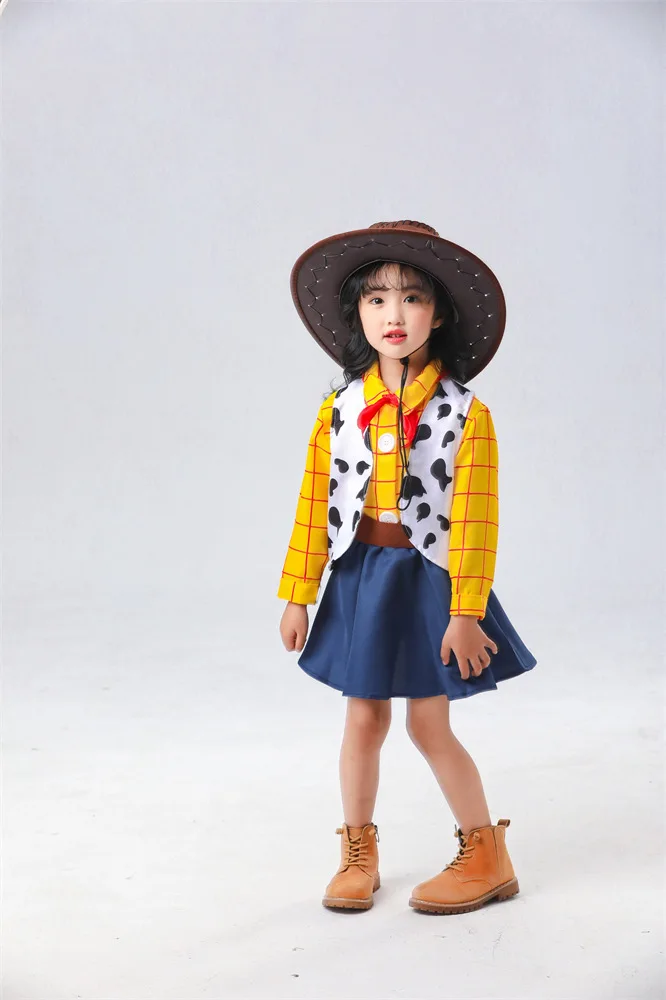 Beliebtes Woody Sheriff Kostüm für Erwachsene Familien-Halloween-Cosplay Toy Story Western Cowboy Auftrittsanzug Geschenk – Detail 3