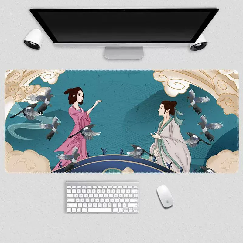 

Computer Mouse Pad Art Table Anime Mouse Mats Kawaii Gaming Pad on The Table Setup Gamer Accessories Keyboard Pad Mouse Carpet