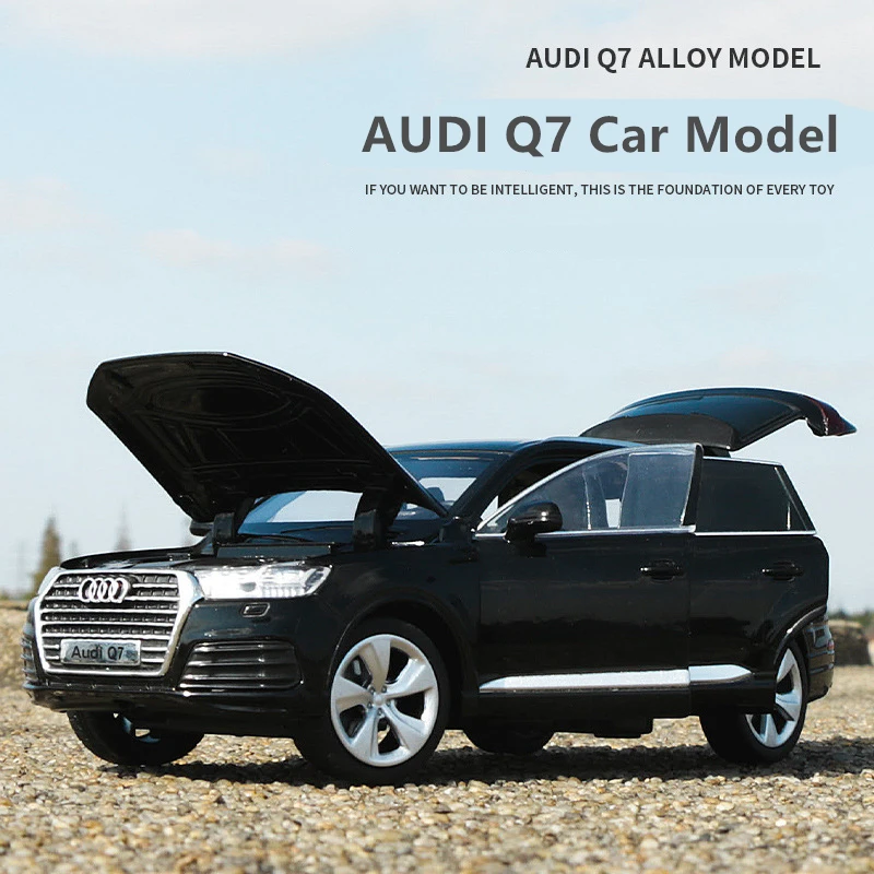 1:32 Audi Q7 SUV Alloy Diecast Car with Sound and Light - Children's Toy Gift