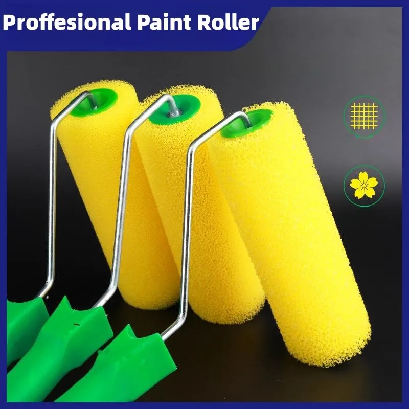 Paint Roller Elastic Sponge Texture Paint Brush Cement Coating Home Room Decoration Wall Painting Tools
