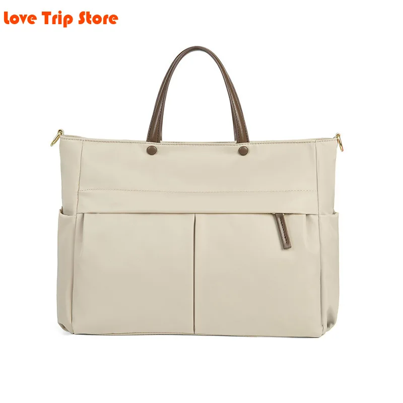 

Laptop for Women 2023 New Handheld Briefcase Large Capacity One Shoulder Crossbody Tote Bag Fashion Waterproof Wear-resistant