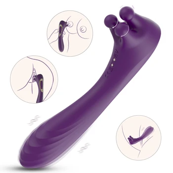 Rotation G Spot Vibrator 3 Fondling Nubs Nipple Clitoral Stimulator 9 Modes Rechargeable Adult Sex Toys for Women/ Couples 5