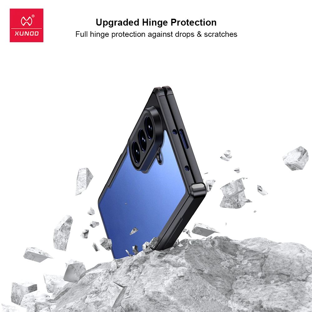 Xundd Aramid Carbon Fiber Magnetic Shockproof Case with Folding Design