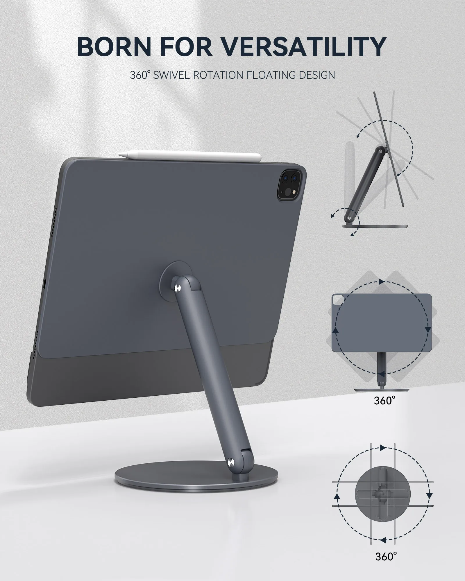 LULULOOK – support magnétique pour iPad Pro, support pliable réglable avec  Base rotative à 360 ° pour iPad Pro 12.9/11 iPad Air 5/4ème - AliExpress