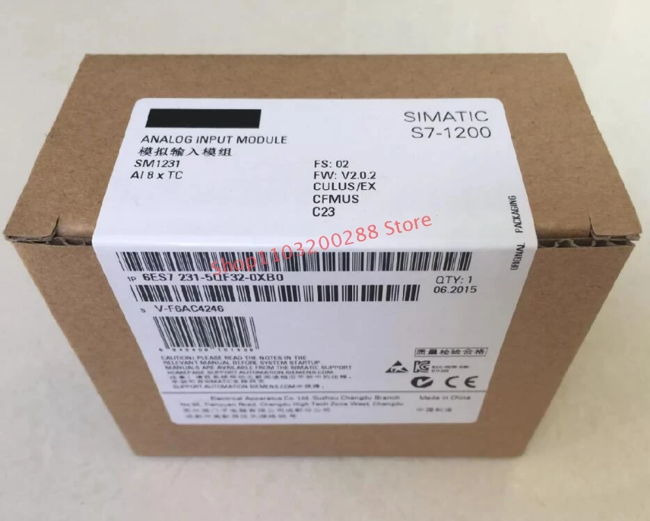 

1PCS Brand SIMATIC S7-1200 6ES7231-5QF32-0XB0 Analog Input Module In Box New Fast Delivery Original