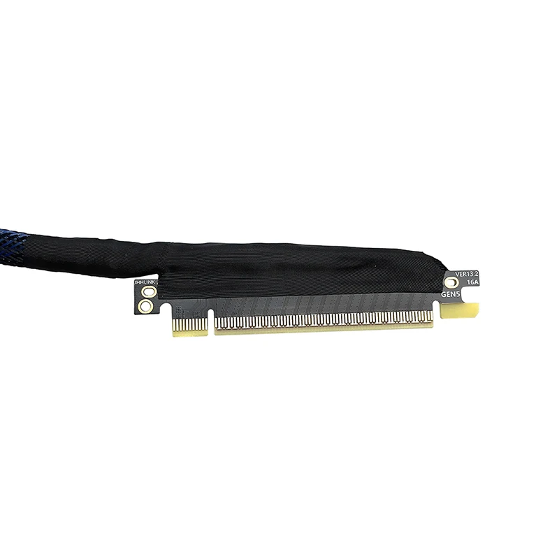PCIe 5.0 x16 Gen5 Riser-Kabel 64Gbps, 6-lagiges PCB, versilbertes GPU-Verlängerungskabel für Grafikkarten – Detail 21