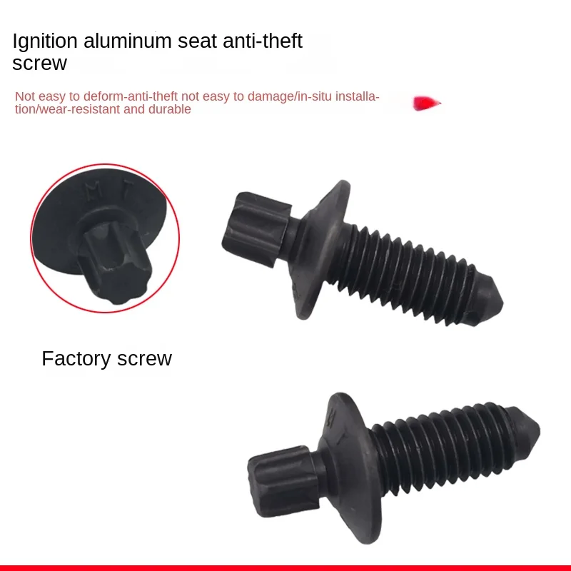 

2Pcs for Volkswagen Tiguan new Passat Bora Octavia Superb Sagitar ignition lock aluminum seat bracket fixing anti-theft screws