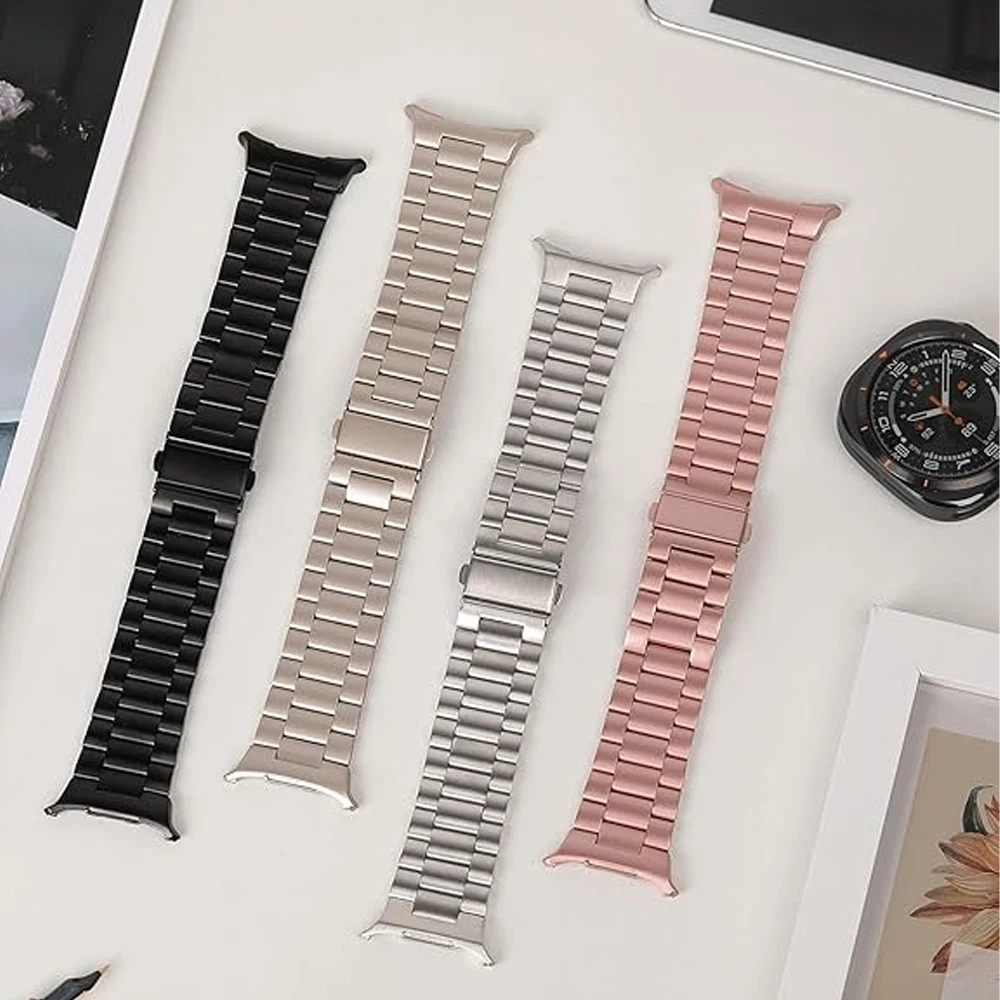 Elegant Stainless Steel Metal Strap