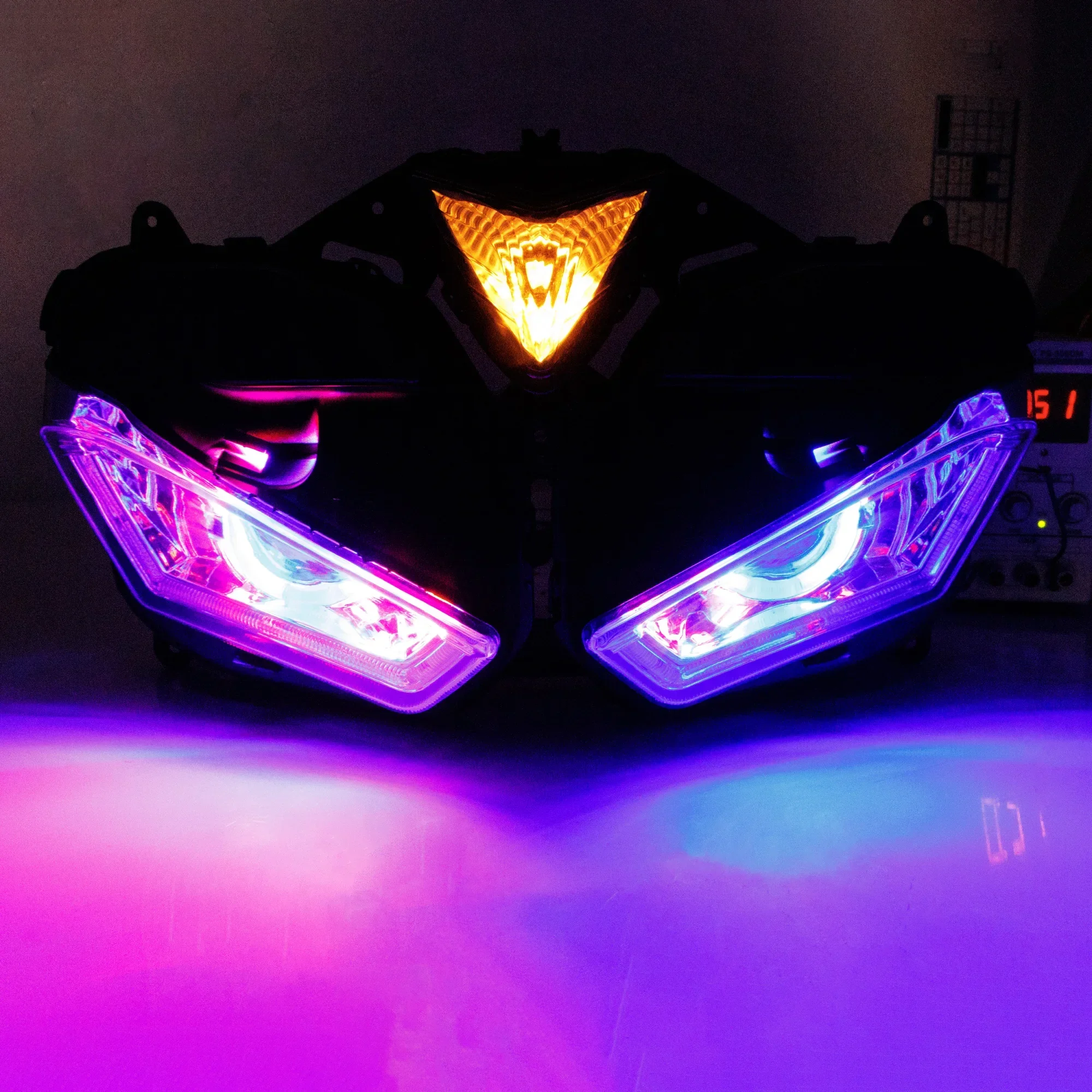 エンジェルアイ-ヘッドランプ,自転車ヘッドライトアセンブリ,ヤマハ用