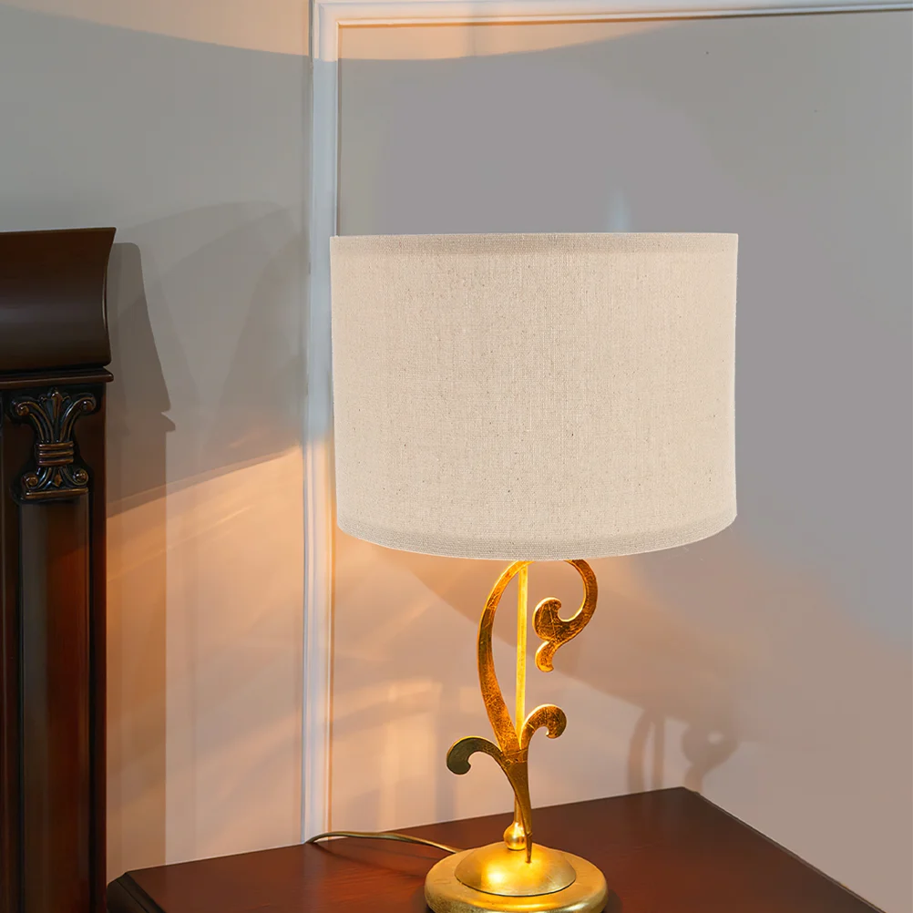 

Linen Lampshade Removable Detachable Wall Househould Fabric Lamp-chimney Domestic