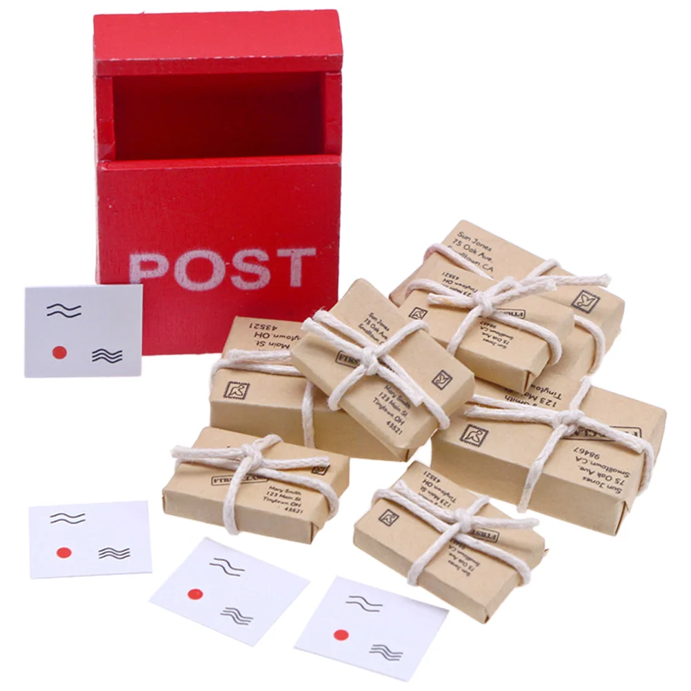 

House Mailbox Mini Mailboxes Garden Prop Parcels Adornment Toys Decoration Small