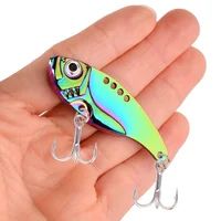 3Pcs 3D Metal Cicada Vib Fishing Lures 3g 7g 10g 15g 20g Vibrations Spoon Lure Hard Bait Bass Isca Crankbait Wobbler Spinner 2