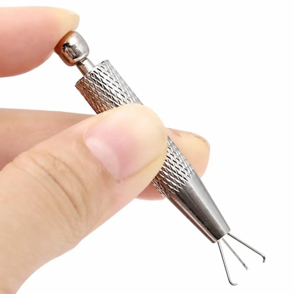 1PC 3 Claws 4Claw Holder Jewelry Gem Beads Stainless Steel Grabber Diamond Gemstones Stone Prong Tweezers Pick-up Tool