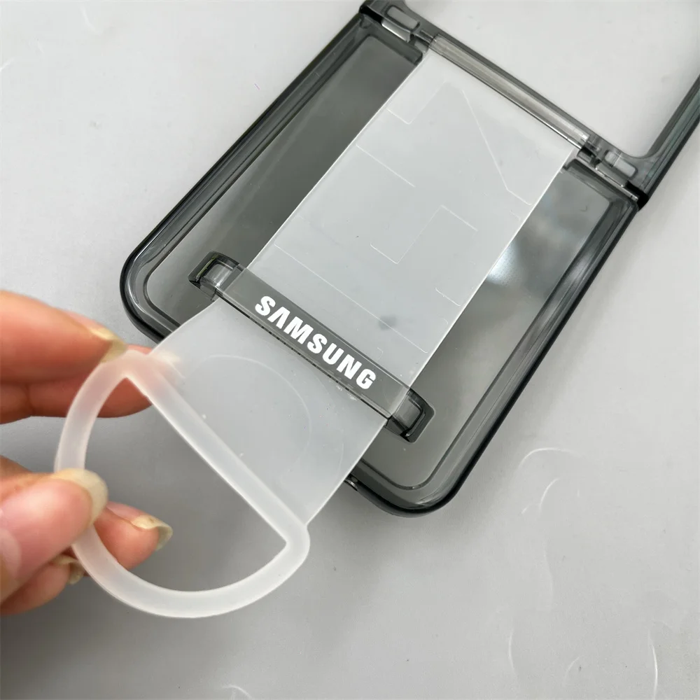 Luxury Wrist Strap Ring Holder Case - Transparent Matte Shockproof Back Cover with Hard PC Belt