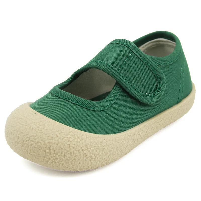 Children shallow canvas shoes autumn boys girls small cloth shoes Kindergarten soft sole indoor 1-6 years