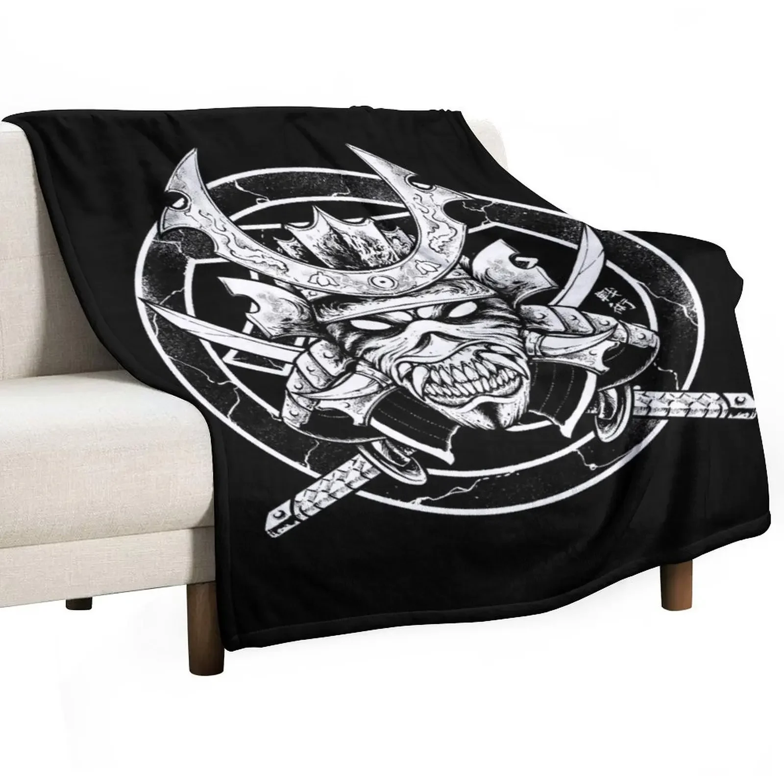 

Samurai Warrior Throw Blanket Soft Beds Decorative Sofa Beautifuls Comforter Blankets