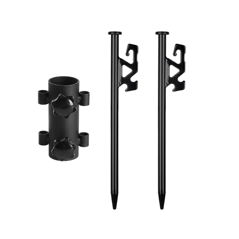 

Outdoor Camping Fishing Camp Post Ground Nail Accessories Strut Fixing Tube Canopy Pole Fixer