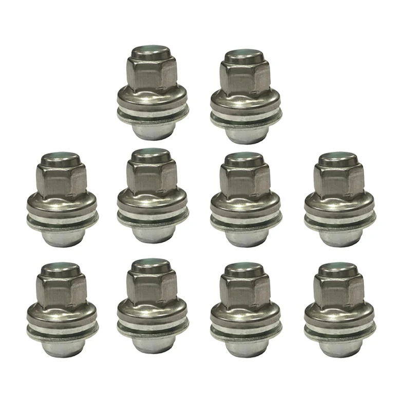 10pcs/Set 37mm Wheel Lug Nuts Bevel Seat C2C35294 Fit for Jaguar X Type