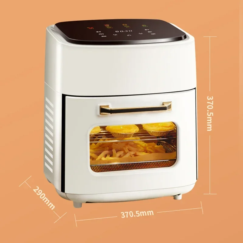 15L Large Display Window,Multifunction Digital Air Fryer Without Oil Electric Oven, Dehydrator, Air Fryer with LED Touch Panel 6