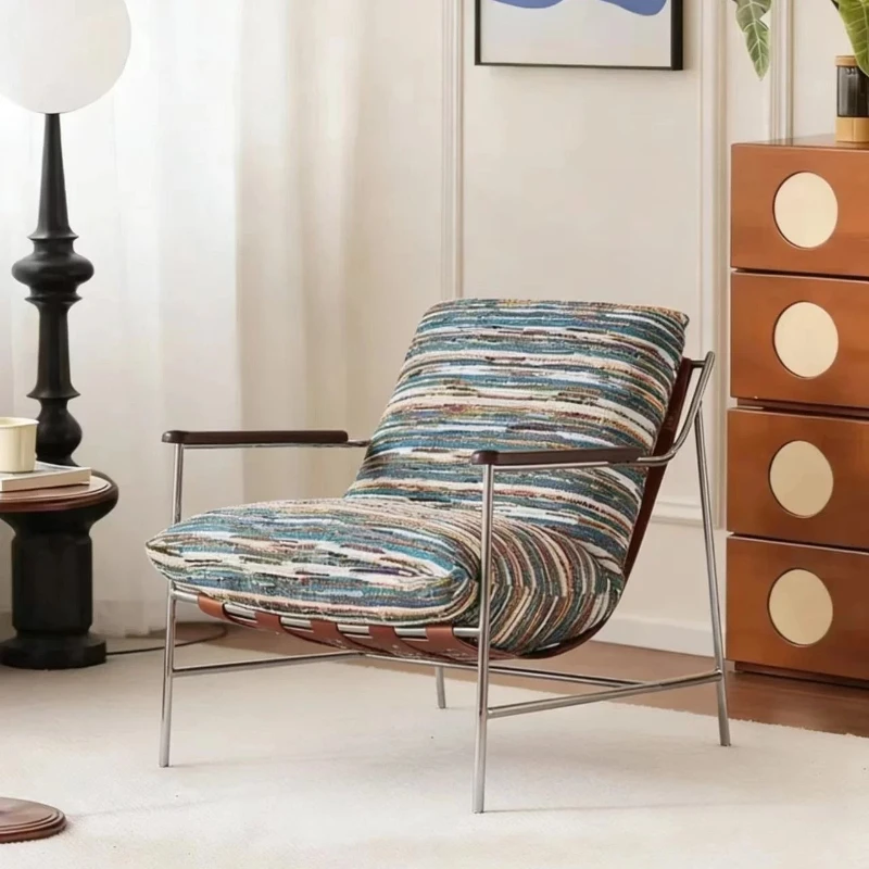 Sedie da Ufficio e Soggiorno, Poltrone Comode per Lettura, Sgabelli di Design, Sillones De Sala, Mobili di Lusso - immagine 4