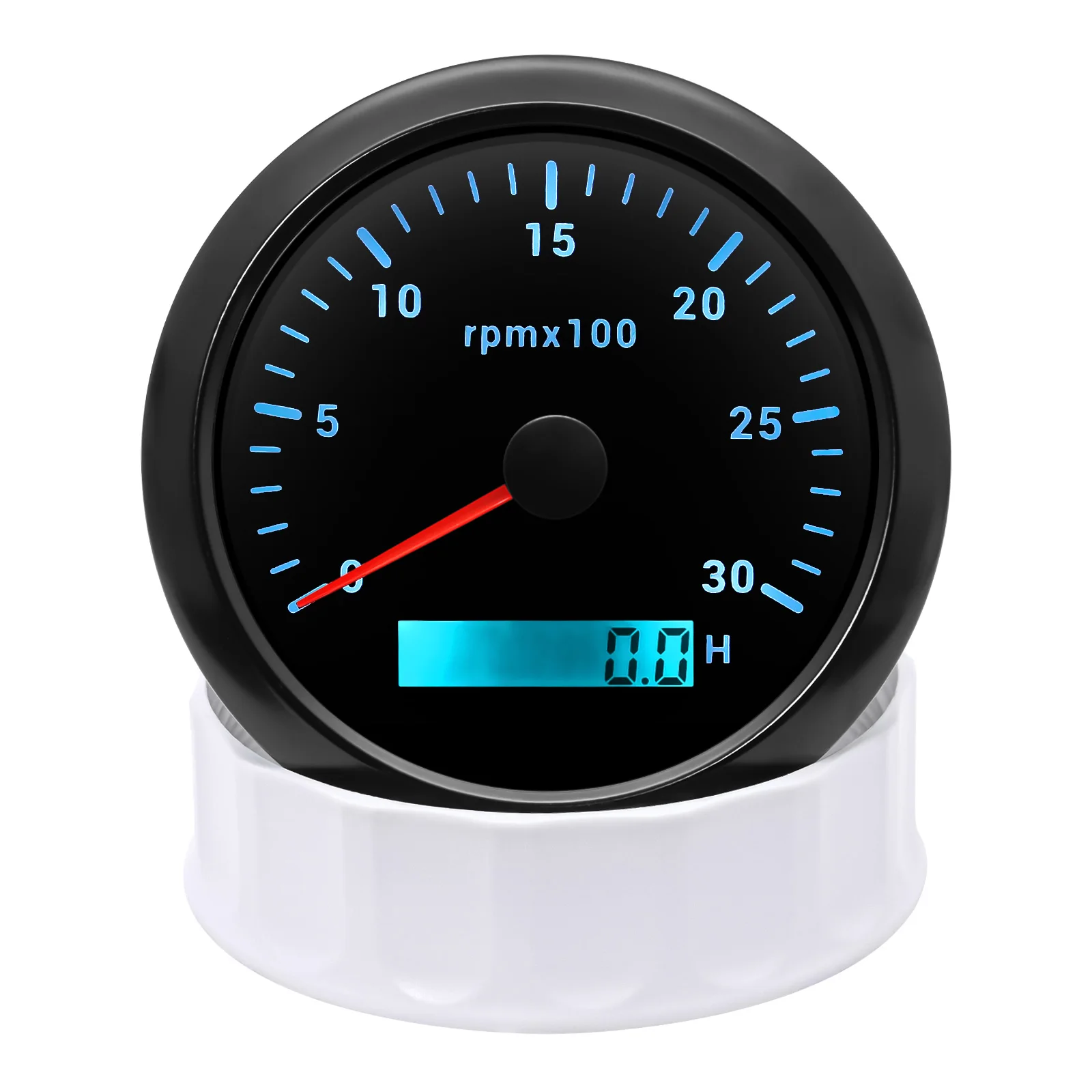 85mm Tachometer With 7 Colors Backlight 3000 4000 6000 RPM Meter With Digital Ho