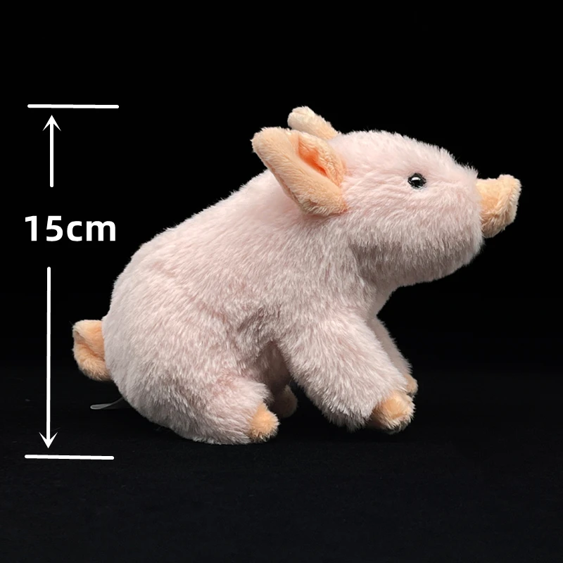 Realistic Pink Pig High Fidelity Anime Cute Farrow Plushie Hog Piggy Plush Toys Lifelike Animals Simulation Stuffed Toy Gifts 2