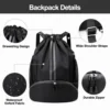 Basketball bag, swimming bag, dry wet separation women's storage bag, sports backpack, training and fitness drawstring backpack 4