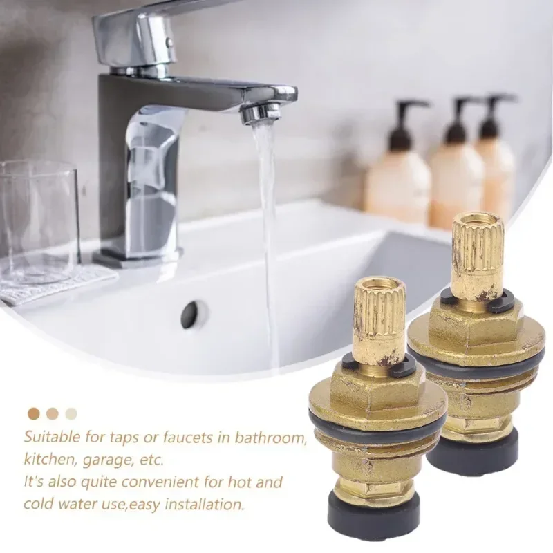Diverter Valve Faucet Valve Faucet Cartridge Brass Slow Open Valve Universal Tap Faucet 1/2&Prime; Thread Interface Cartridge Cores Kitchen Bathroom Sink Mixer Stream Sprayer Head