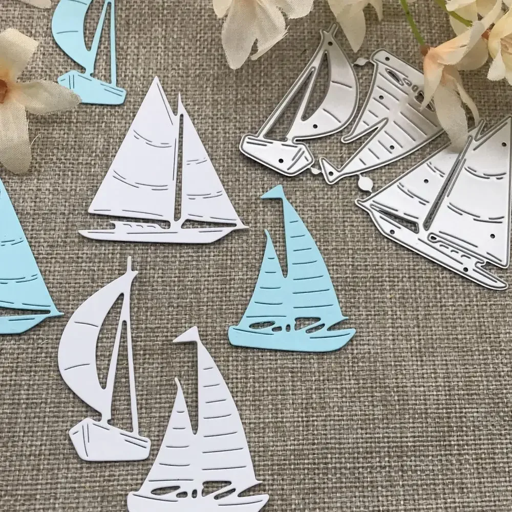 요트 장식 금속 절단 다이 스텐실 DIY Scrapbooking 장식 엠보싱 공예 다이 커팅 템플릿 금형