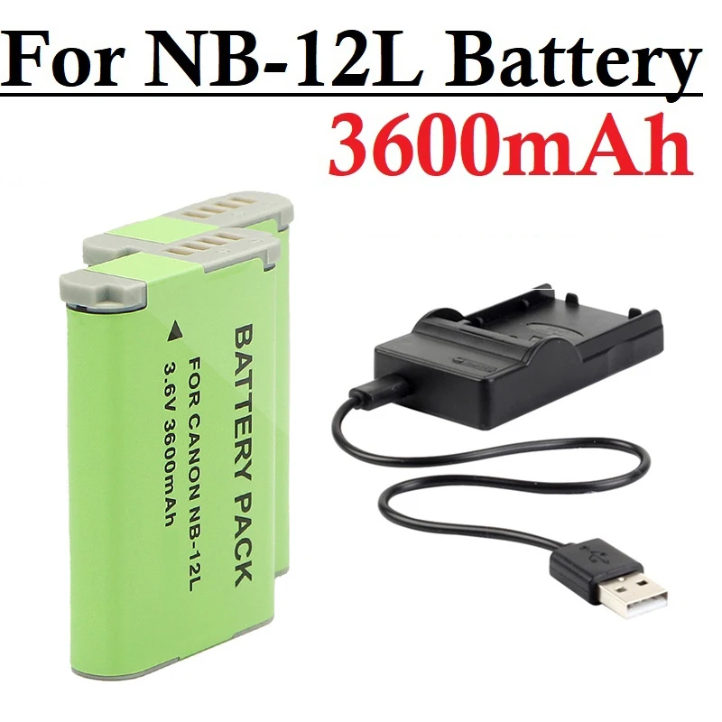 Aggiornamento 3600Mah Nb-12L Nb 12L Nb12L Batteria Per Canon G1 X Mark Ii G1X Mark 2 Per N100 N100 Vixia Mini X Fotocamera Batteria