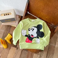 Kawaii Girls Clothes Cartoon Boys  Girls Sweatshirt Children's Disney Minnie Top Children's Casual Wear Baby Round Neck Pullover 3