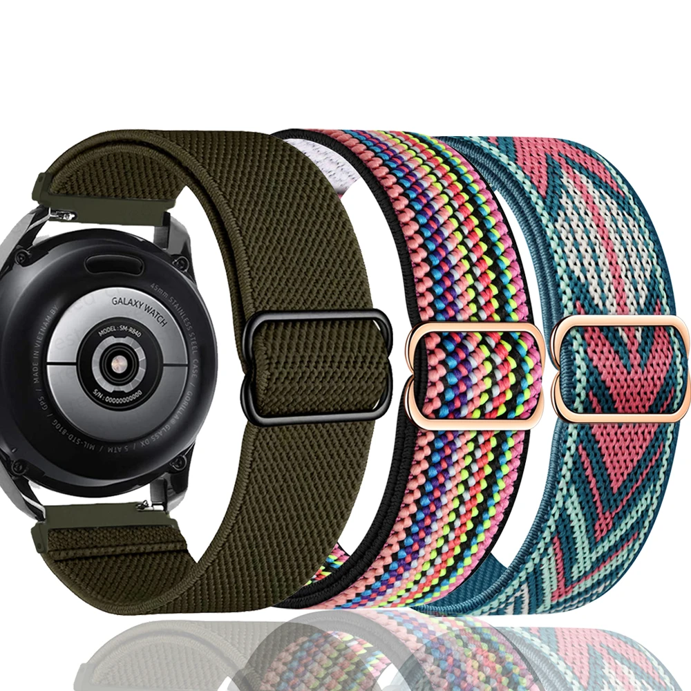 Versatile Nylon Strap for Smartwatches (20/22mm) – Durable and Stylish Wristband Bracelet